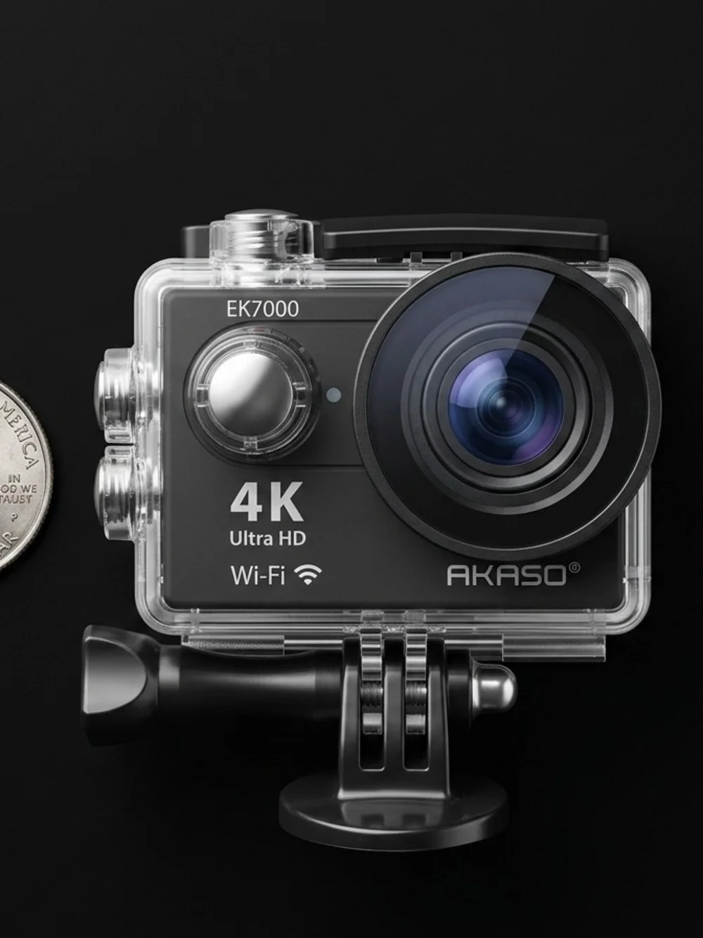 EK7000 4K Action Camera with Wi‑Fi – Black